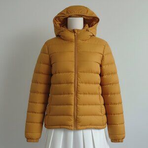 Uniqlo Kids Mustard Yellow Puffer Jacket